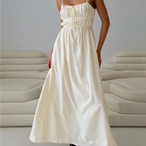 Princess House Violeta Tiered Maxi Dress Cream